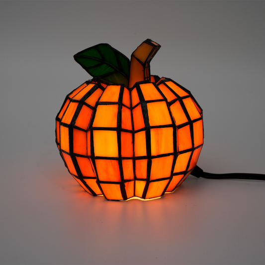 Glass Pumpkin Decoration Halloween Night Light