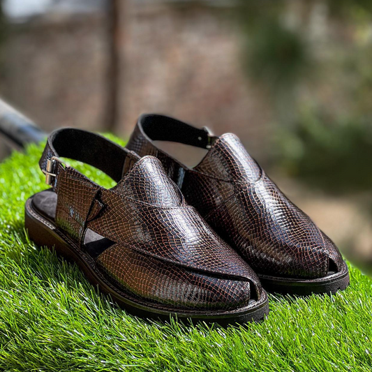 Men's Classic Casual Brown Roman Slippers