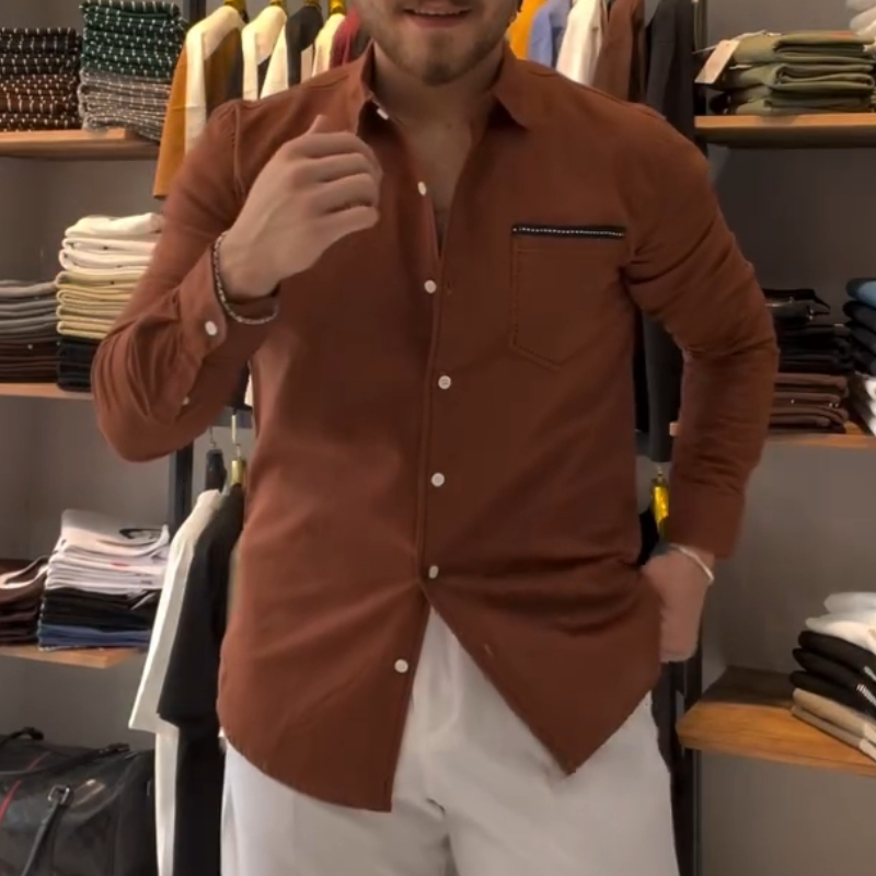 Men's Classic Casual Button Down Shirt