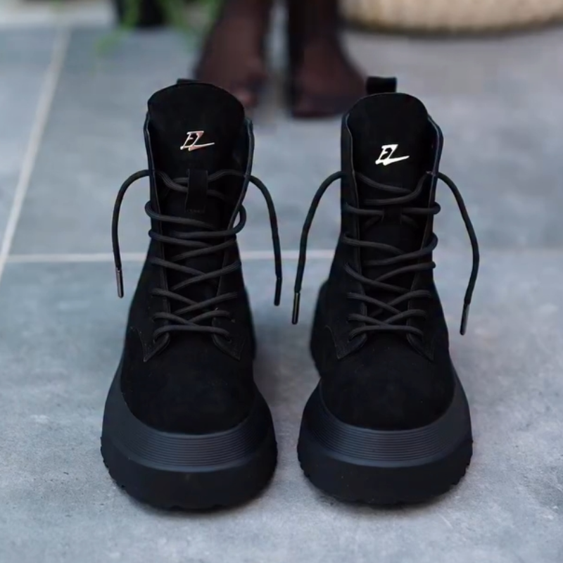 Women's Height-Adding Lace-Up High-Top Boots