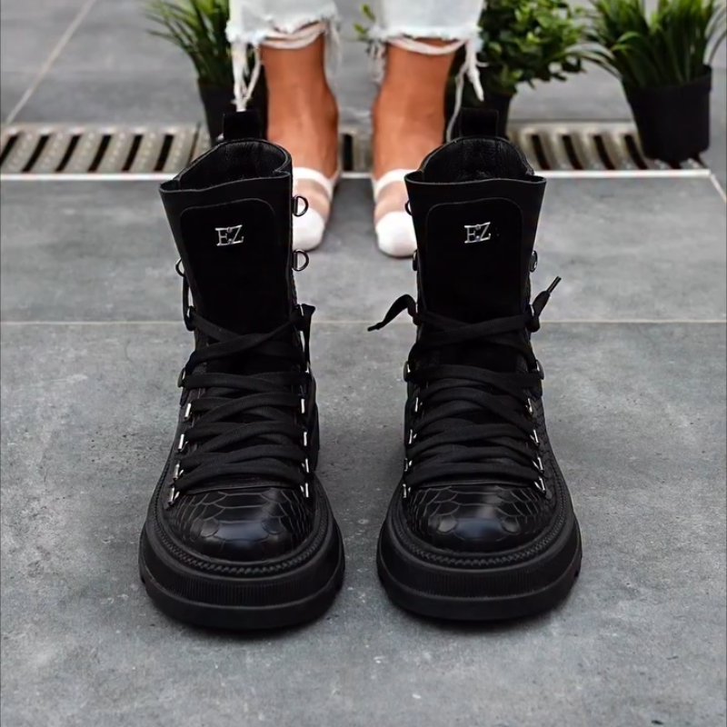 Women's Lace-Up High-Top Boots