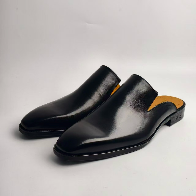 Men's Casual Leather Casual Slippers