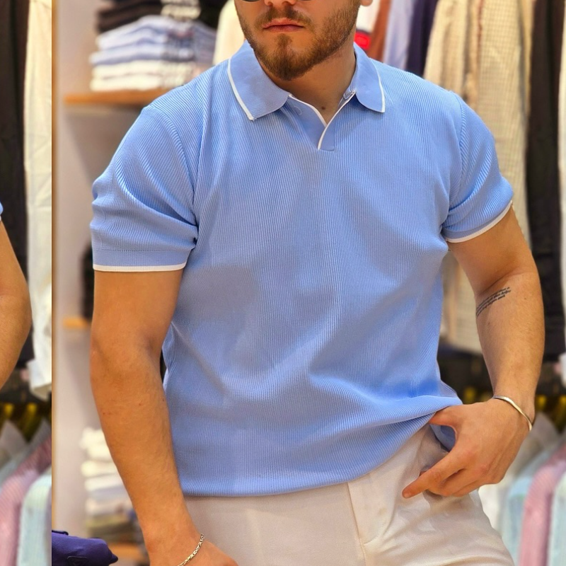 Men's Knit Luxurious Soft Short Sleeve