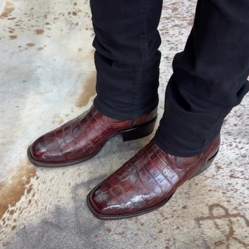 Crocodile Leather Western Boots