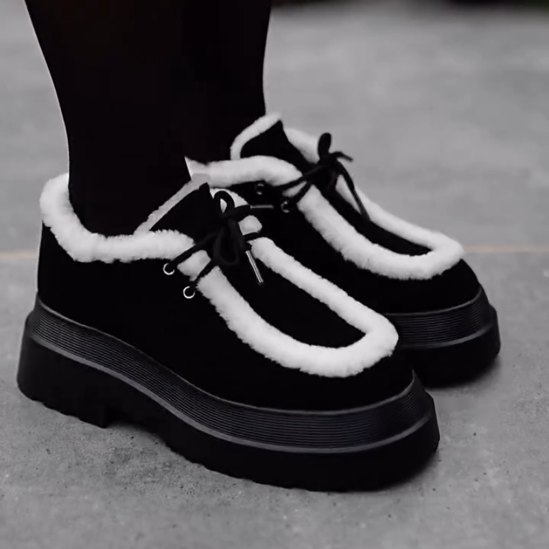 Women's Fleece-Lined Lace-Up Shoes