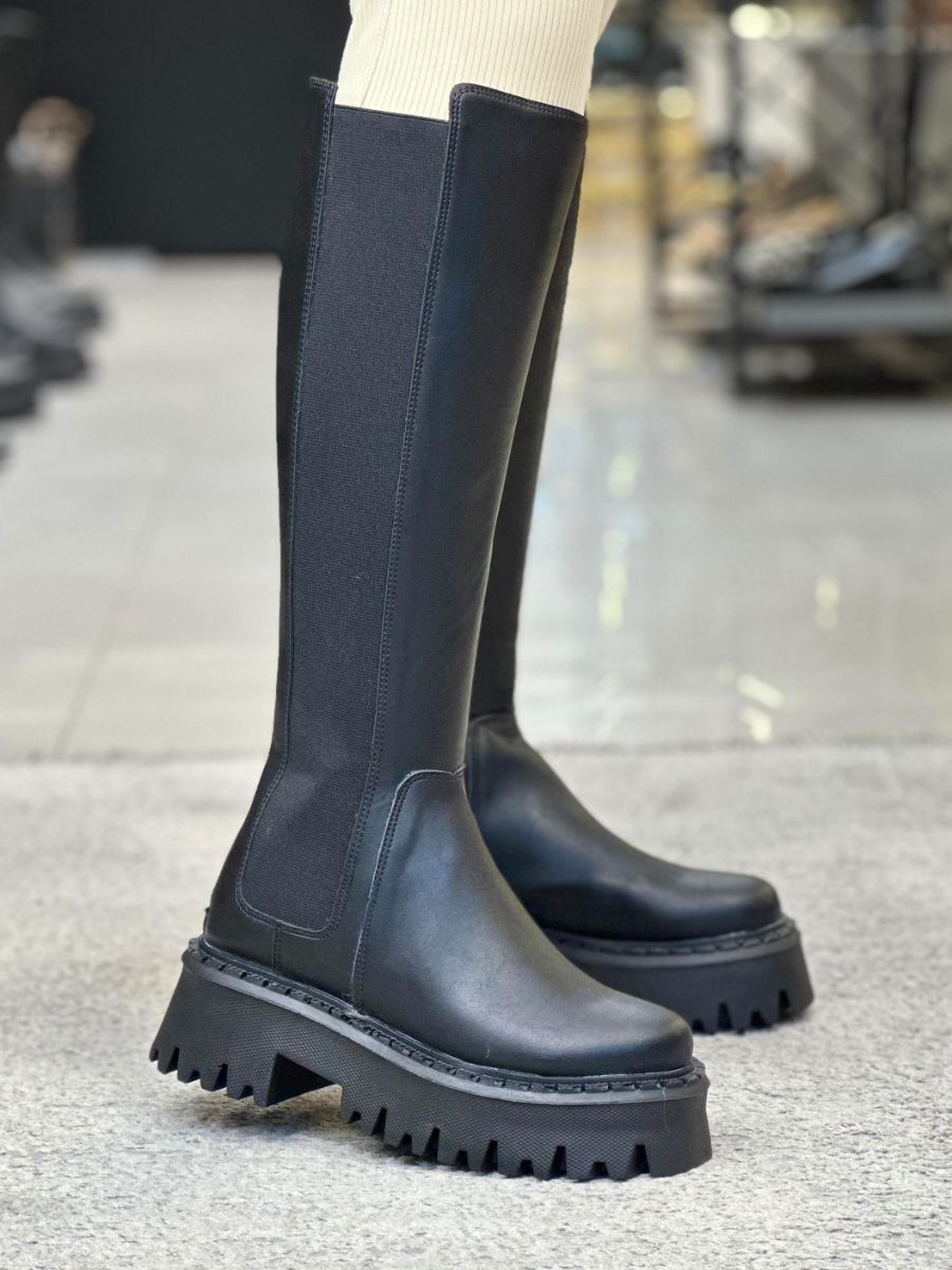 Women's Fashion Zipper Leather Boots