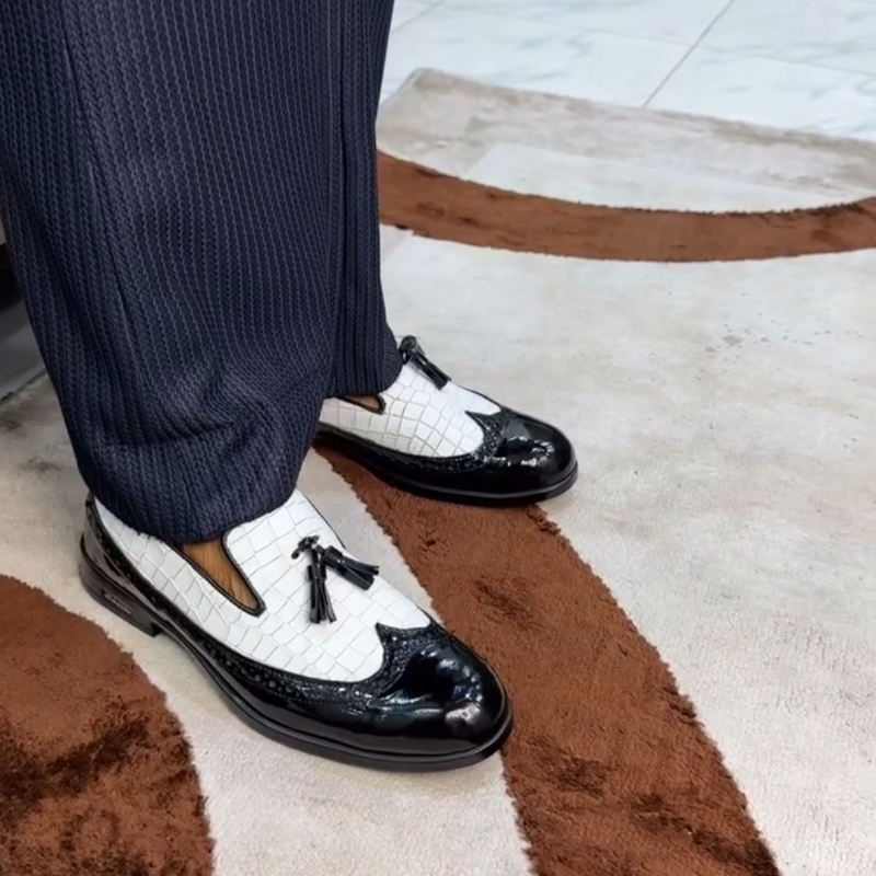 Men's Classic Formal Wedding Tassel Loafers