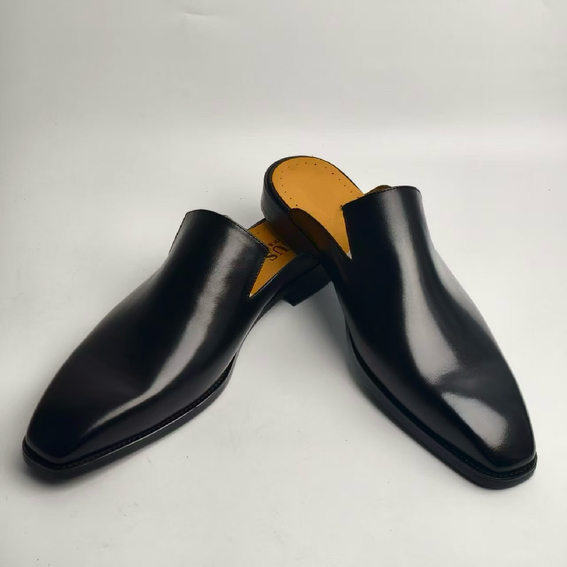 Men's Casual Leather Casual Slippers