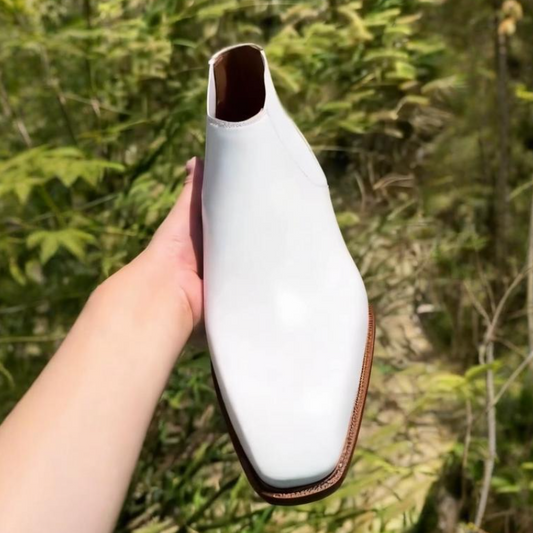 Handcrafted Men's Genuine Leather Ankle Boots