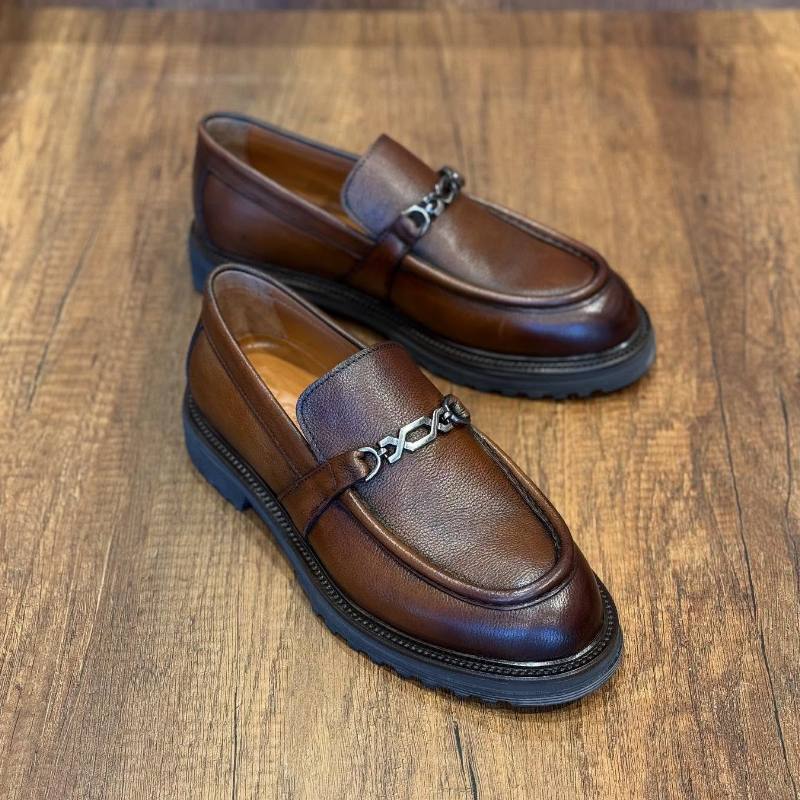 Handcrafted Calfskin Classic Loafers