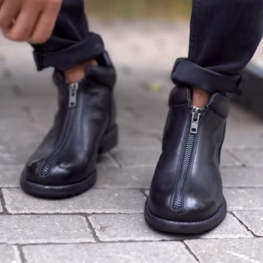 Men's Casual Fashion Zipper Ankle Boots