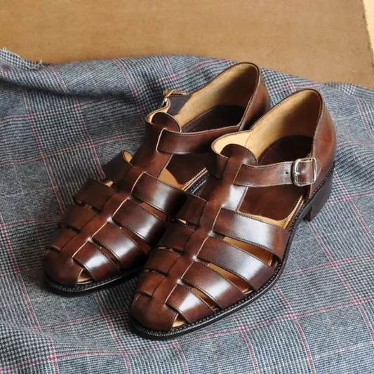 Men's Leather Casual Roman Sandals