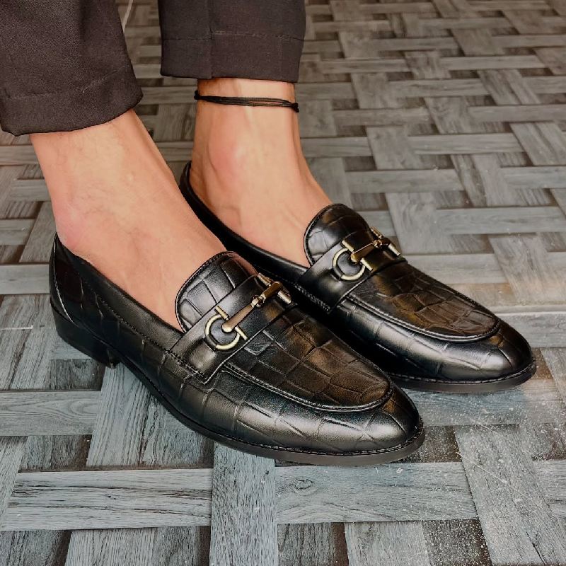 Men's Crocodile Leather Loafers
