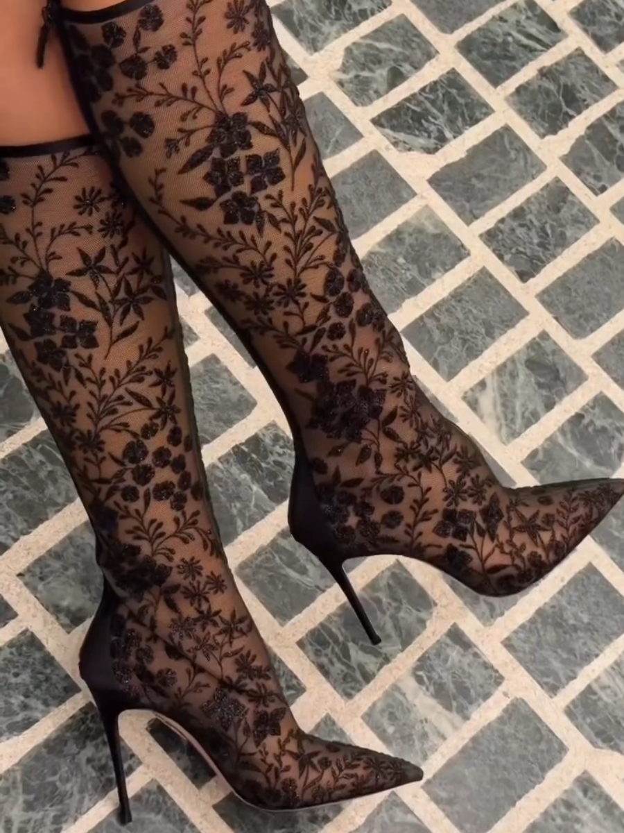 Women's Fashion High-Heel Boots