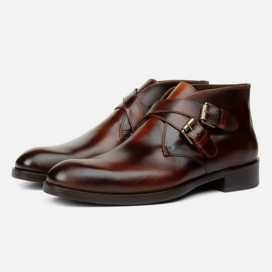 Monk Strap Dress Boots