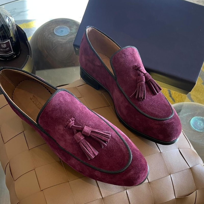 Handcrafted Classic Suede Loafers