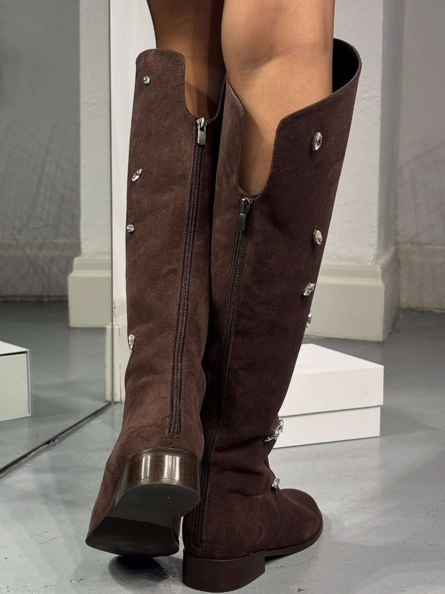 Autumn Zipper Knee-High Boots