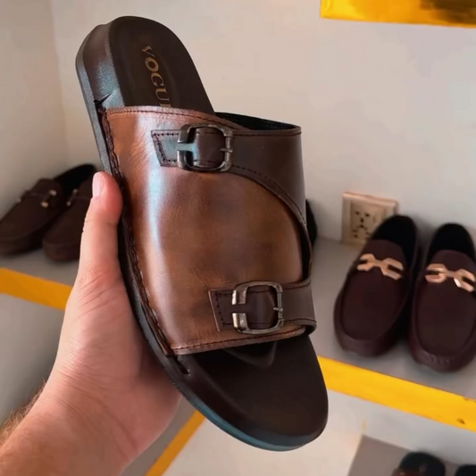 Men's Brown Leisure Slippers