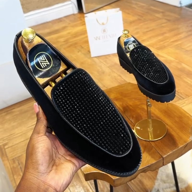 Men's Black Casual Fashion Loafers