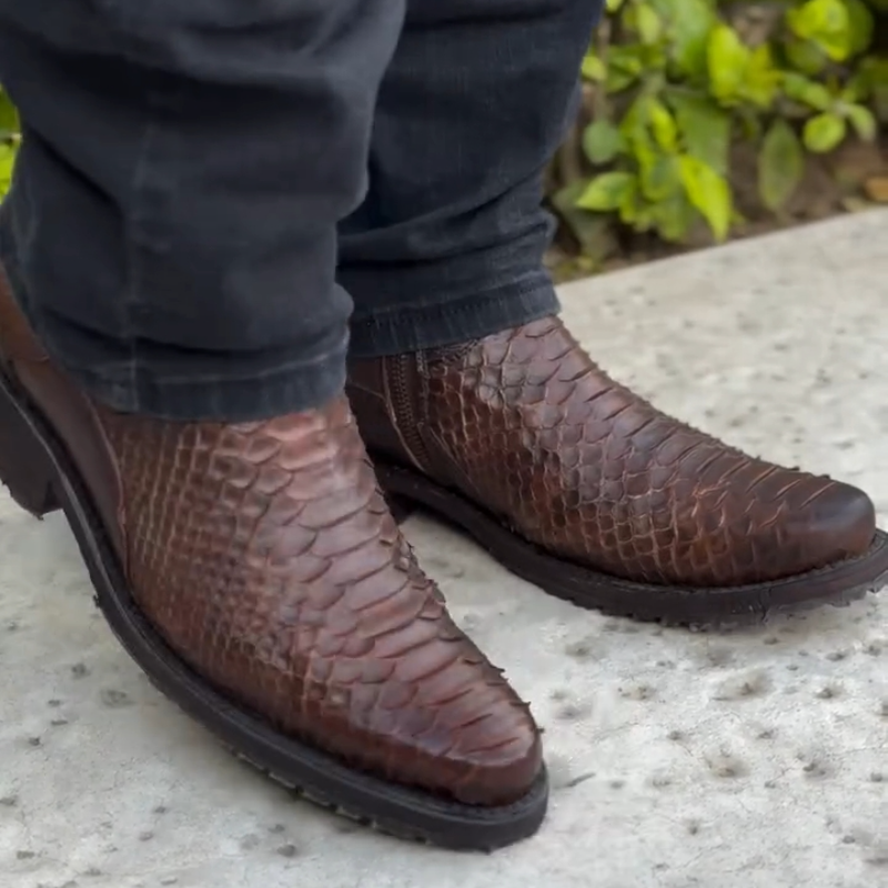 Classic Crocodile Leather Cowboy Boots
