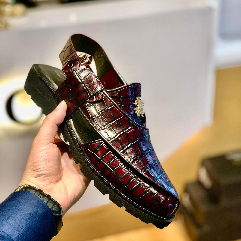 Handmade Crocodile Leather Sandals