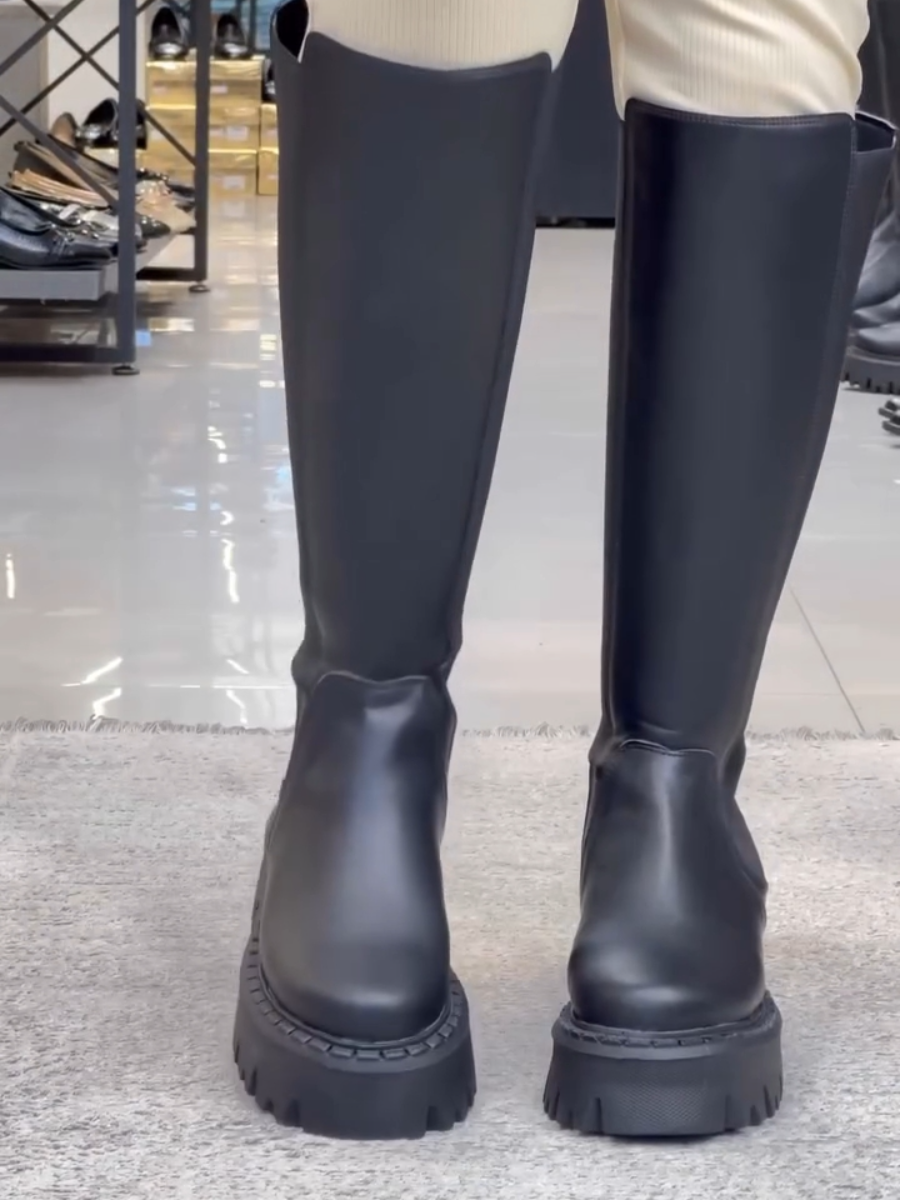 Women's Fashion Zipper Leather Boots