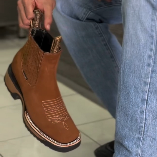 Handcrafted Classic Embroidered Cowboy Boots