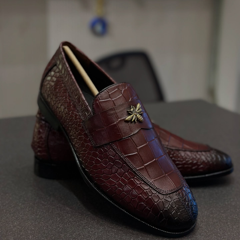 Men's Crocodile Leather Loafers