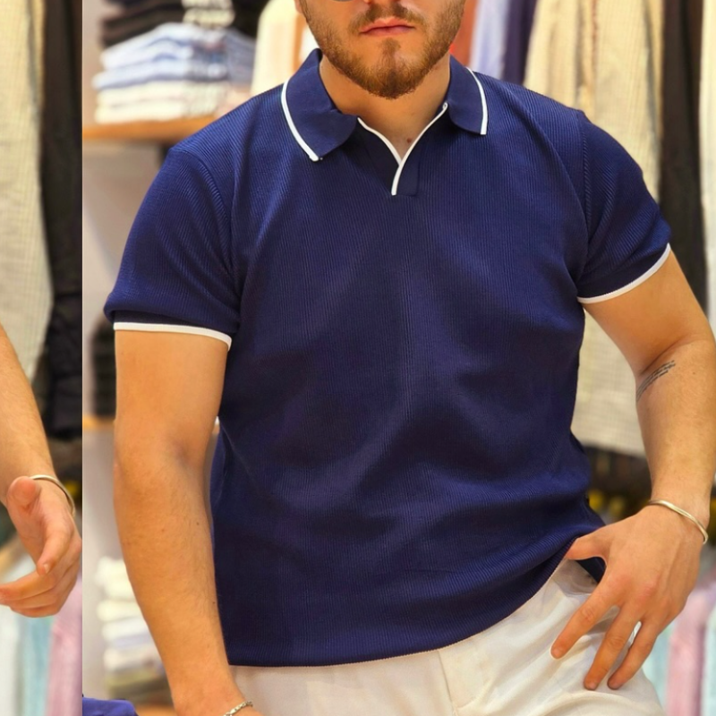 Men's Knit Luxurious Soft Short Sleeve