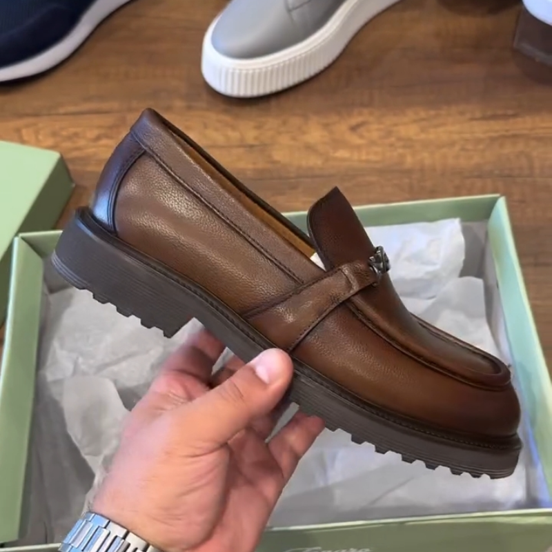 Handcrafted Calfskin Classic Loafers