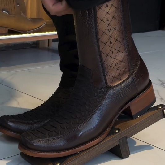 Men's Brown Western Cowboy Boots