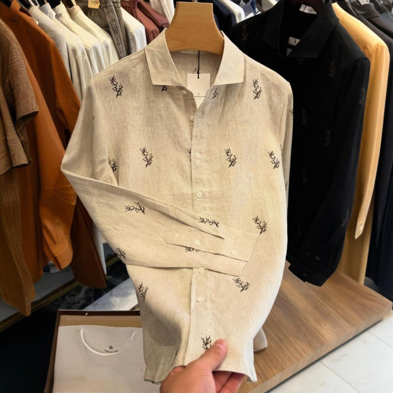 Men's Fashion Casual Long Sleeve Shirt