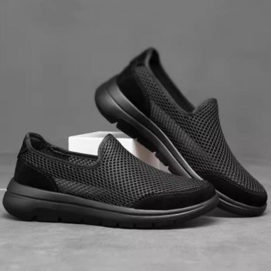 Slip-on shoes mesh shoes summer men's casual shoes breathable soft bottom hollow sandals