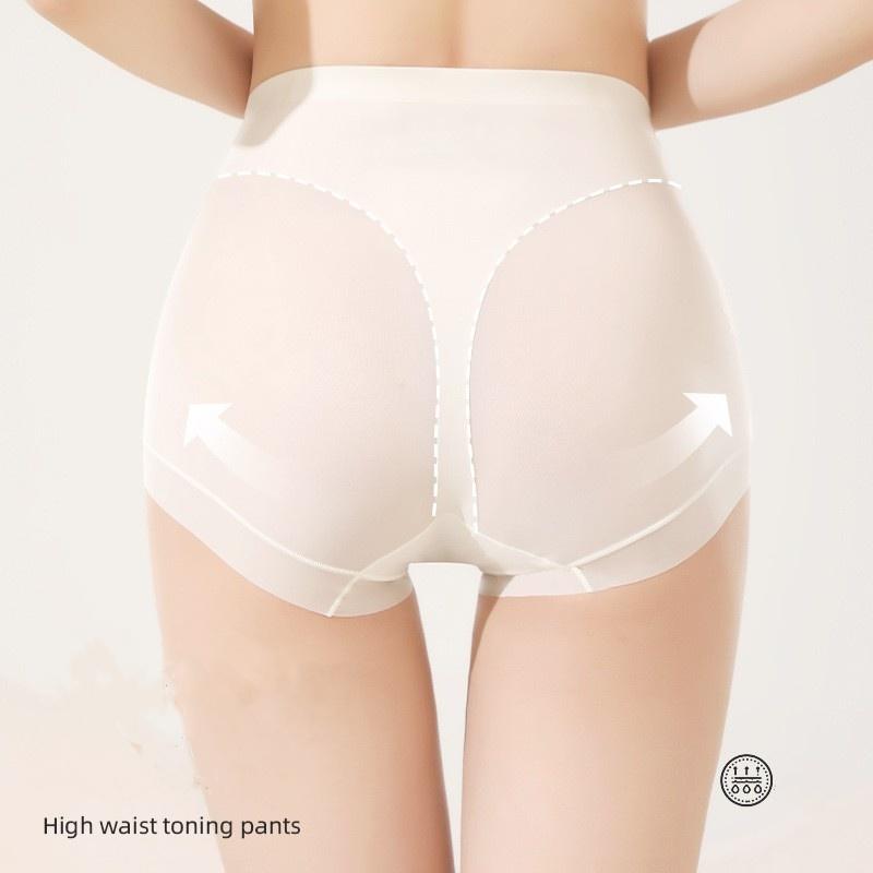 Quick-drying seamless high waist hip-lifting panties mulberry silk women's panties