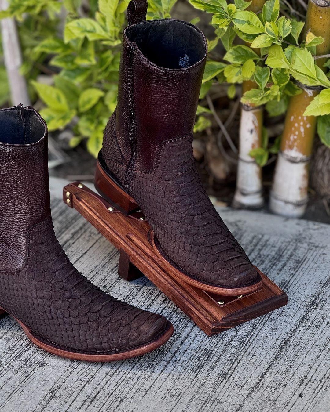 Original Tobacco Python Cowboy Boots