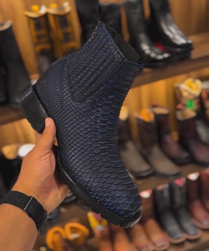 Italian Python Classic Cowboy Boots