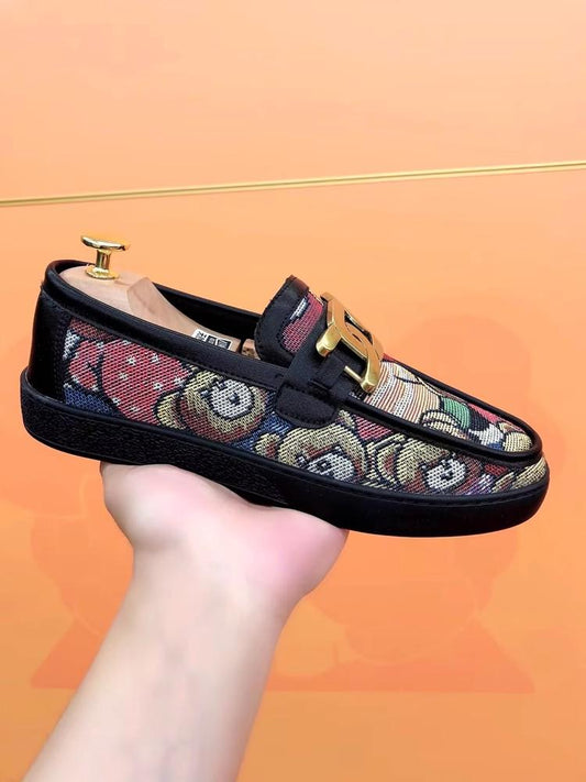 Summer Bear lazy slip-on men's soft sole shoes loafers