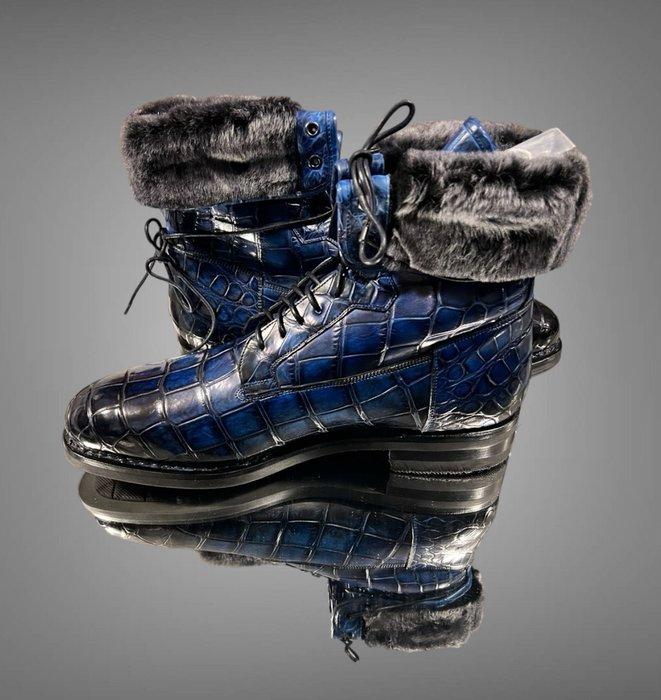 Stalwart Tanblue Designer Fur Boots