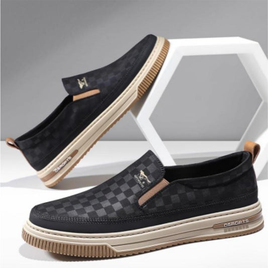 Summer breathable men's shoes slip on soft sole casual men's shoes