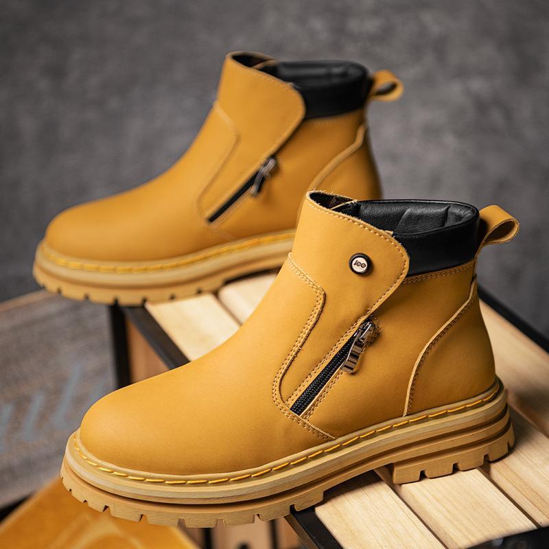 Men's Casual Fashion Side Zipper Boots