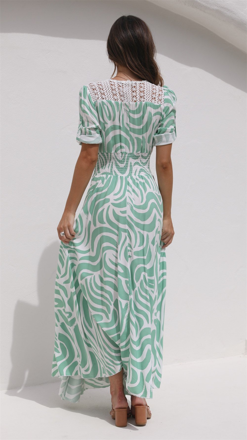 Maxi Dress - Matcha Print