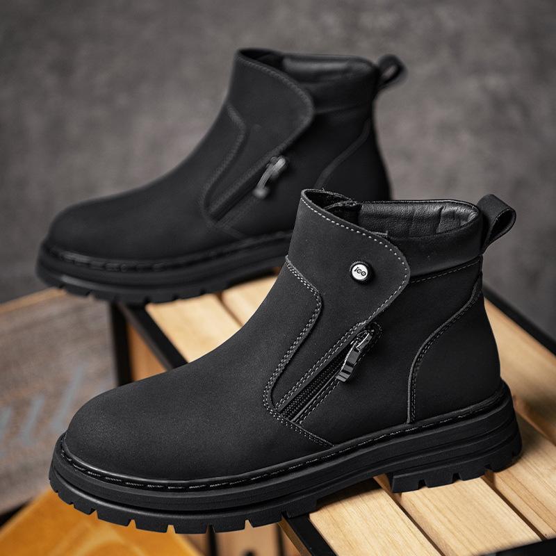 Men's Casual Fashion Side Zipper Boots