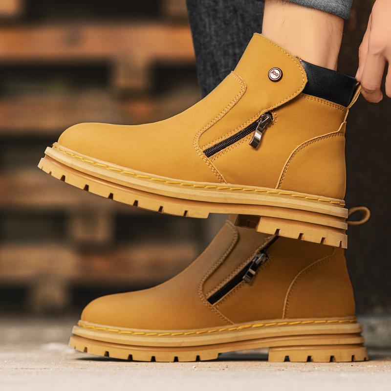 Men's Casual Fashion Side Zipper Boots