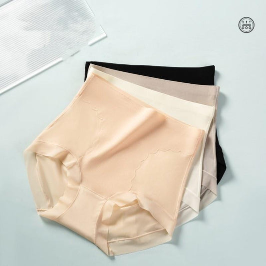 Quick-drying seamless high waist hip-lifting panties mulberry silk women's panties