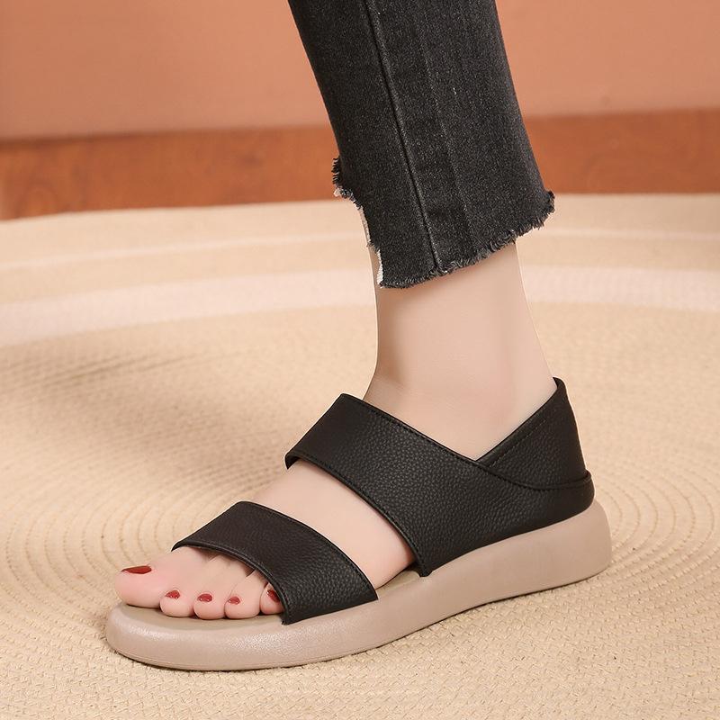 New Thick Sole Women's Stylish Genuine Leather Sandals