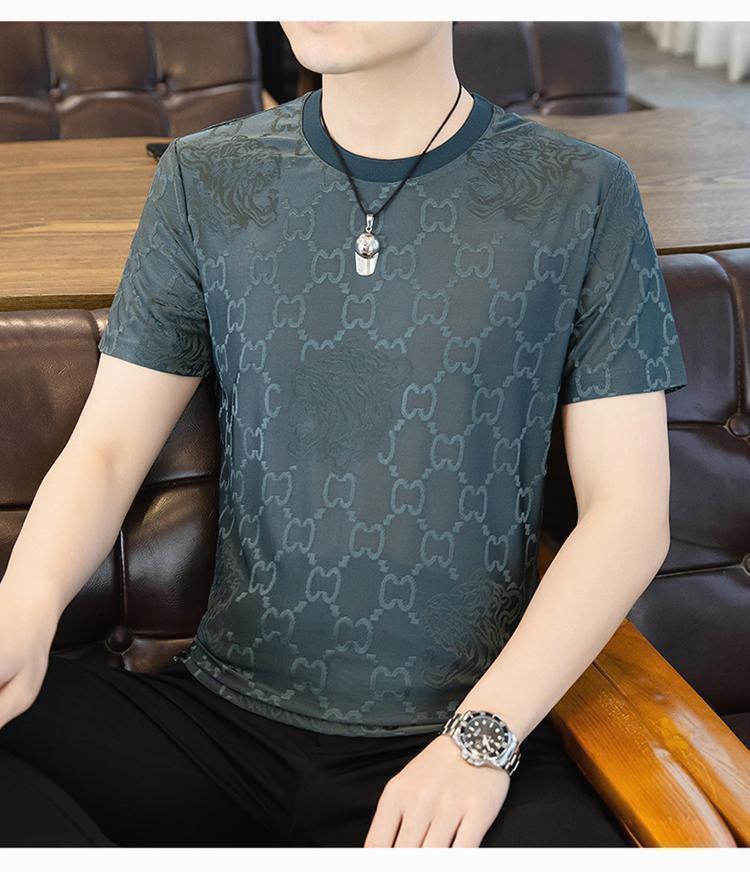 Versatile thin quick-drying ice silk men's T-shirt