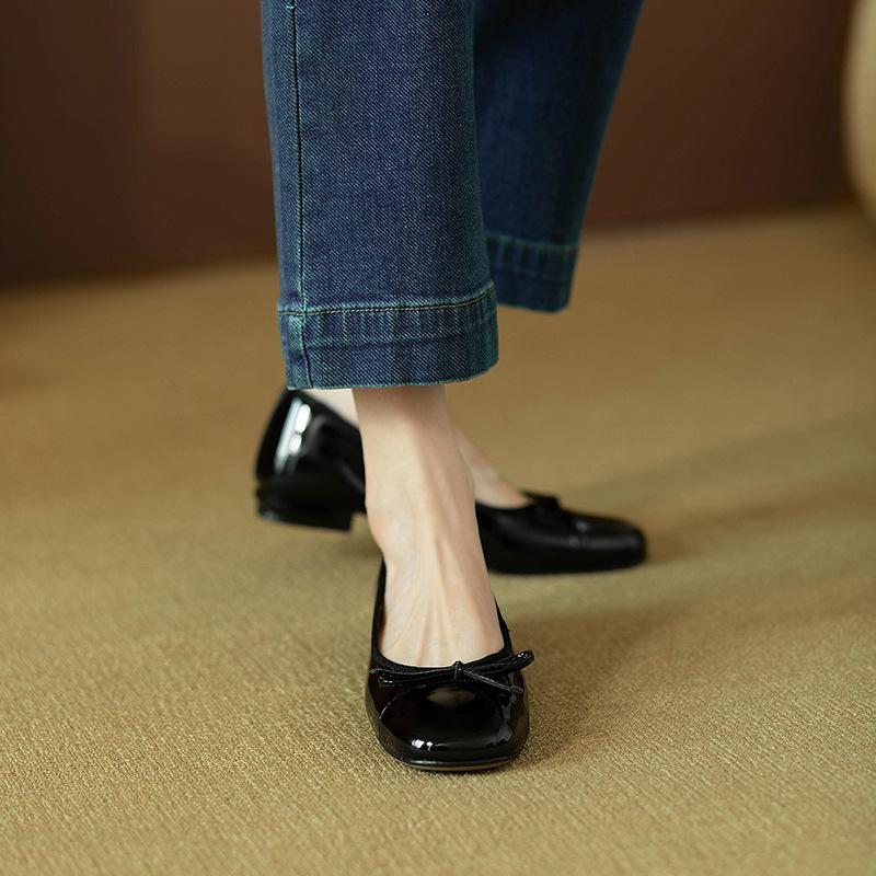 Bow tie casual women's shoes