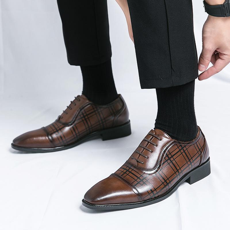 Pointed Toe Business Formal Oxford Shoes