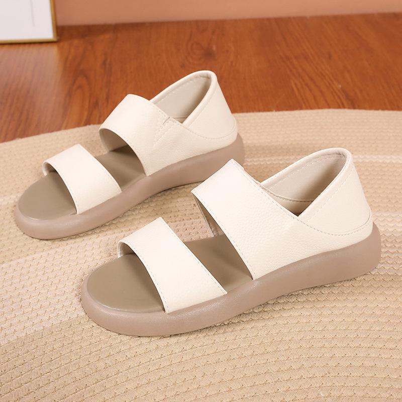 New Thick Sole Women's Stylish Genuine Leather Sandals