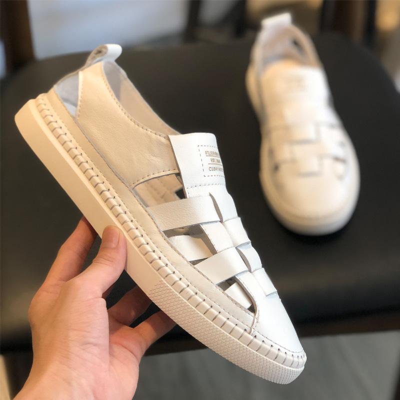 Summer genuine leather men's outdoor Roman shoes breathable shoes